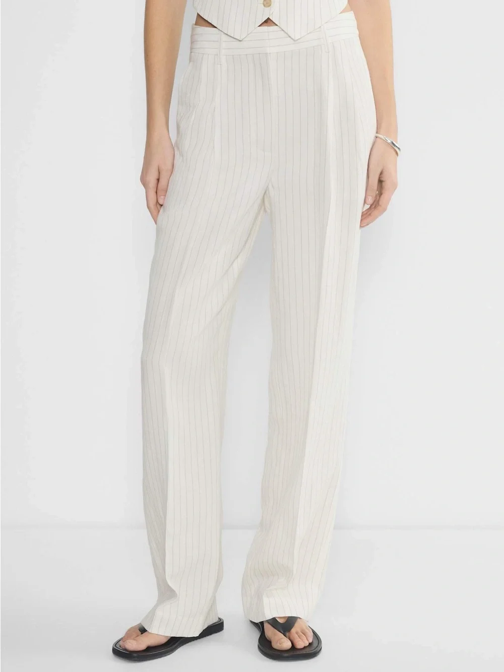 Aritzia The Effortless Pant CruiseLinen Tailored Linen Wide Leg Pants Size 0